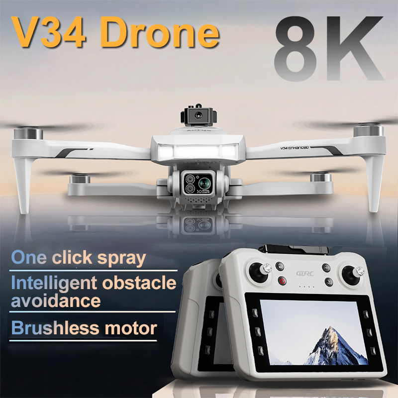 4DRC nuevo V34 Drone 8K Profes - Jjrc Drone X12 reseña y precio